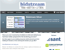 Tablet Screenshot of bidstream.biz